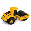LEAN TOYS kelio volas statybinė transporto priemonė 1:32 mastelis besisukantis volas su šviesomis ir garsais geltona