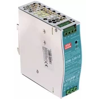 MEAN WELL EDR-120-12 DIN bėgio maitinimo šaltinis 120W 12V 10A pramoninis perjungiamasis PSU