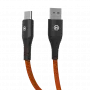 HAMMER USB-A į USB-C laidas 1,2 m juodas 480Mbps įkrovimui ir duomenims