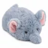 LEAN TOYS pliušinis dramblys Mascot minkštas žaislas mažas pilkas 18 cm