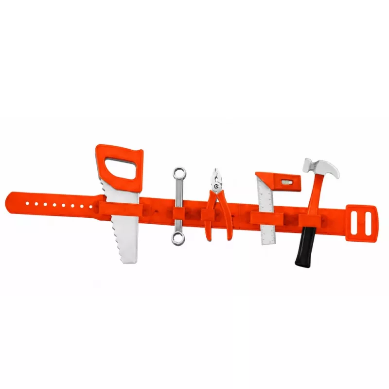 LEAN TOYS DIY įrankių kuprinė su baterijomis maitinamu atsuktuvu ir diržu