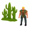 LEAN TOYS Dinozaurų medžiotojo rinkinys veiksmo figūrėlės su judamomis galūnėmis, tinkliniais ginklų aksesuarais
