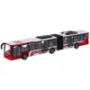 LEAN TOYS nuotolinio valdymo miesto autobusas raudonas ir baltas, mastelis 1:20