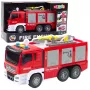 LEAN TOYS gaisrinis automobilis su vandens purškimu, šviesomis ir garsais – inercinis greitosios pagalbos automobilis