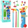 LEAN TOYS golfo rinkinys su vežimėliu, lazdomis, lauko sporto žaidimas 20 vnt.