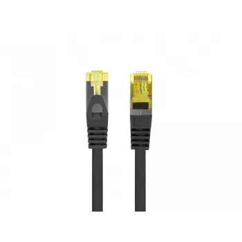 LANBERG Cat.6A S/FTP LSZH Patch laidas 20m juodas – 10GbE, Fluke išbandytas, 26AWG grynas varis