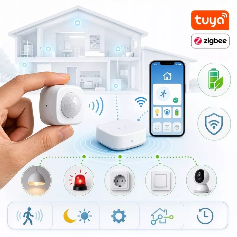 GREENBLUE Tuya Zigbee judesio jutiklis GB740