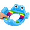 LEAN TOYS klozeto dangtis vaikams minkšta sėdynė su rankenomis mėlyna