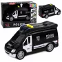 LEAN TOYS SWAT Special Unit policijos automobilis furgonas su šviesomis ir garsais, 1:32 mastelis, atgal traukiamas veiksmas, liejamo metalo