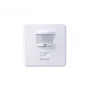 MACLEAN MCE18 PIR judesio jutiklis su garso aptikimu, montuojamas ant sienos, 160°, 1200W, baltas