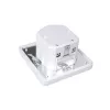 MACLEAN MCE18 PIR judesio jutiklis su garso aptikimu, montuojamas ant sienos, 160°, 1200W, baltas