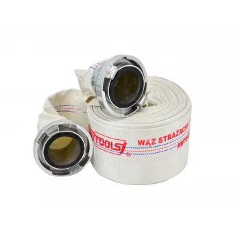 AWTOOLS AW WATER HOSE KPL. FIREFIGHTER 3 x 25m 8BAR Gaisrinės žarnos rinkinys, 75m iš viso, 52mm Storz C movos, baltas