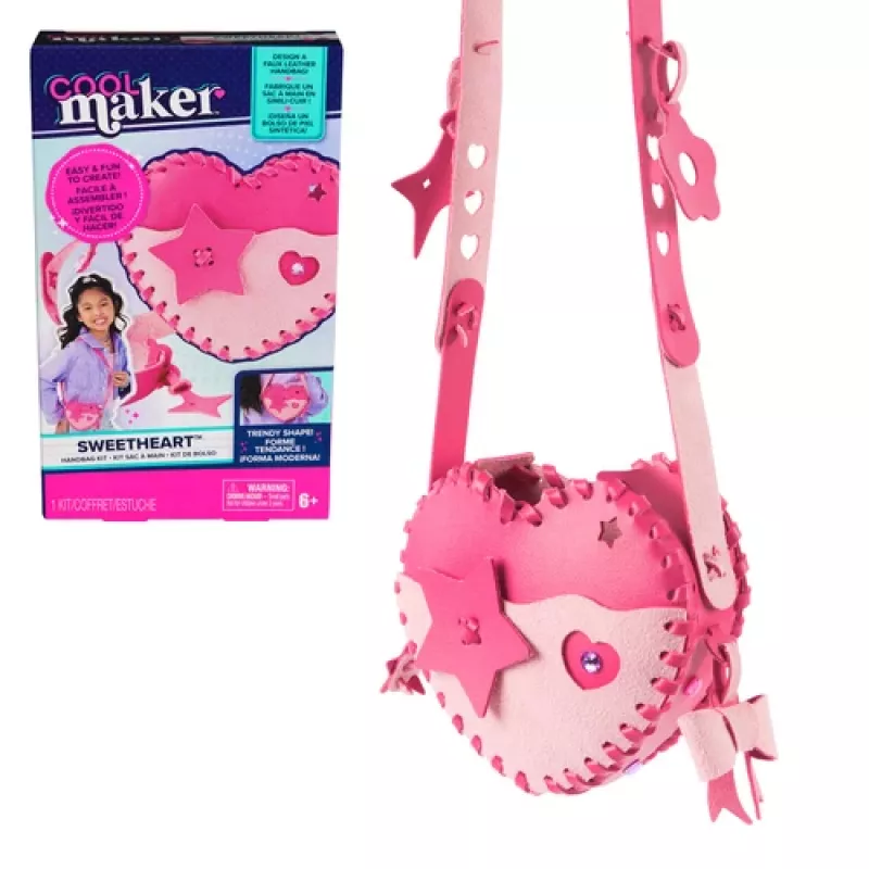 Cool Maker Heart Handbag siuvimo ir rankdarbių rinkinys