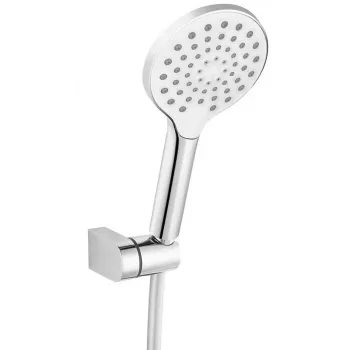 FERMO SET SHOWER MINI U334 Chromuotas dušo komplektas su 150 cm žarna ir silikoniniais antgaliais