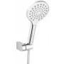 FERMO SET SHOWER MINI U334 Chromuotas dušo komplektas su 150 cm žarna ir silikoniniais antgaliais