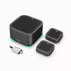 ROCWARE konferencijų rinkinys didelėms posėdžių salėms A10W 4K UHD USB 3.1 konferencinė kamera su dvigubais stereo mikrofonais, 120° matymo laukas, 4x skaitmeninis priartinimas, USB-C, plug-and-play, suderinama su Windows, macOS, Chrome OS