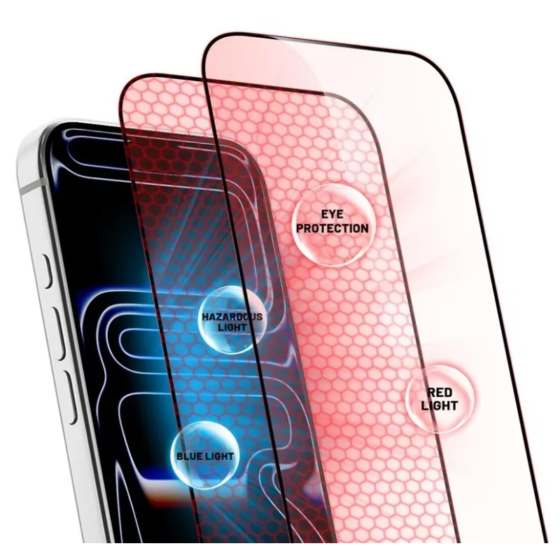 CRONG grūdinto stiklo OptiRed iPhone 17 Pro Max ekrano apsauga