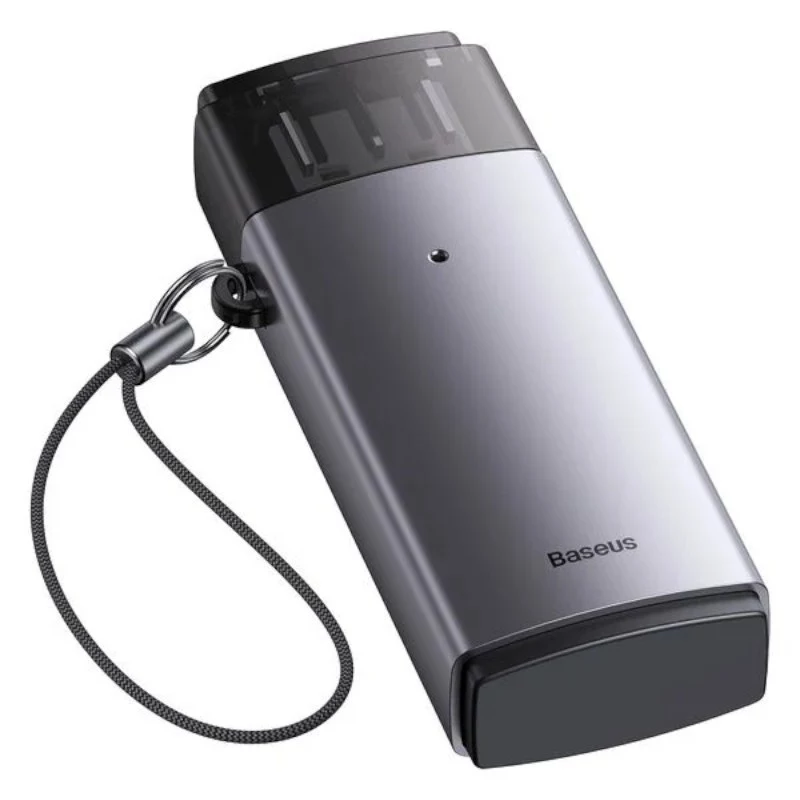 Baseus USB 3.0 2-in-1 SD & microSD kortelių skaitytuvas – pilka