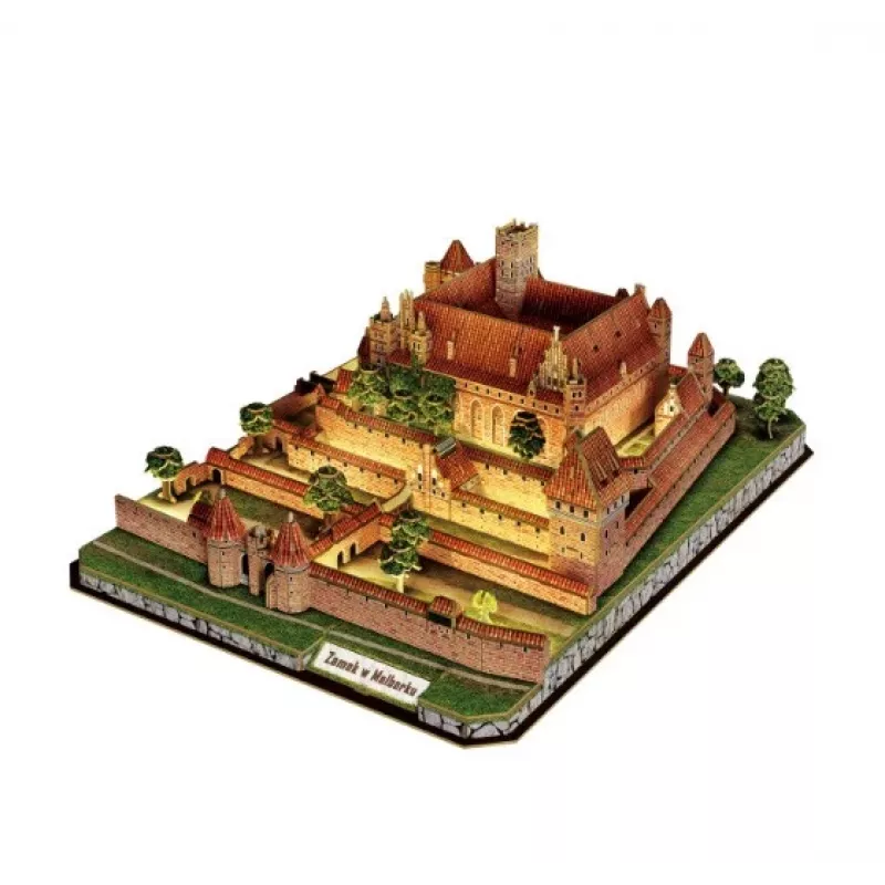 CubicFun 3D dėlionė Malborko pilis su LED apšvietimu - 200 dalių
