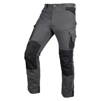 NEO TOOLS Mix&Match darbo kelnės, drobinės, su Cordura sutvirtinimu, pilkai juodos, L dydis