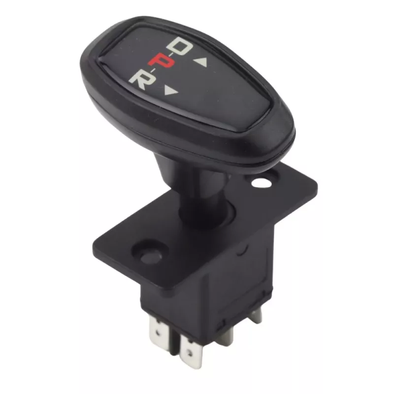 LEAN TOYS pavarų jungiklis vaikiškiems automobiliams - pirmyn / stop / atgal, 3 padėčių svirtinis, 6V-12V, 15A, montuojamas į skydelį