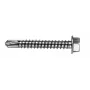 VOLTENO MF-530-4838 savisriegis varžtas su šešiakampės poveržlės galvute 4,8 x 38 mm, cinkuotas anglinis plienas, DIN 7504K, sidabrinis
