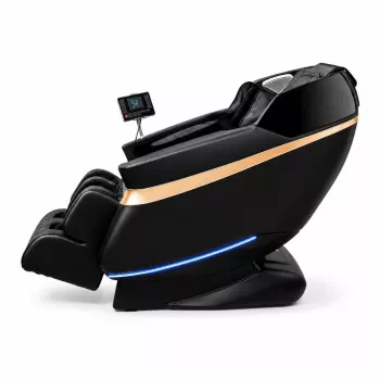 EXTRALINK 3D Zero Gravity masažo kėdė juoda-auksinė