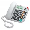 MAXCOM KXT480 stalinis telefonas - laidinis telefonas su skambučio numerio atpažinimu, garsiakalbiu, juodas