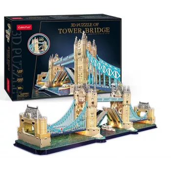 Cubic Fun 3D dėlionė Tower Bridge su LED