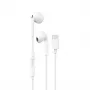 DUDAO X14ProT ausinės su USB-C jungtimi, 1,2 m kabeliu, baltos