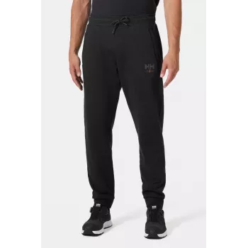 Helly Hansen Essential vyriškos sportinės kelnės juodos, reguliaraus kirpimo, French Terry