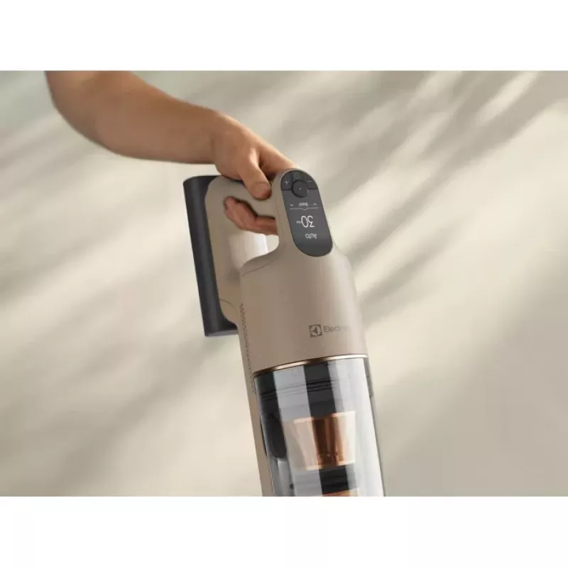 Electrolux EP91UB21WB belaidis lazdelinis dulkių siurblys, 25.2V, 60 min veikimo, satino baltos spalvos