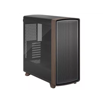 Fractal Design Summit Black TG Light Tint Mid-Tower kompiuterio korpusas su riešutmedžio priekine panele