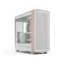 Fractal Design Summit Chalk White TG Clear Tint Mid-Tower korpusas su tikro ąžuolo priekiniu skydeliu