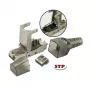 Techly 101911 Cat.6a STP Tool-less RJ45 modulinė jungtis, 10G, cinko lydinys, 22-26 AWG