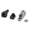 Techly 101911 Cat.6a STP Tool-less RJ45 modulinė jungtis, 10G, cinko lydinys, 22-26 AWG