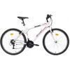 BIKE CITY MILANO 26 White/Pink moteriškas miesto dviratis 6 pavarų Shimano