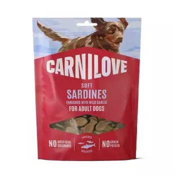 CARNILOVE šunų minkštas skanėstas su sardinėmis ir laukiniu česnaku 200 g