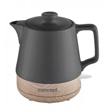 Concept RK0062 Keraminis elektrinis virdulys 1,2L 1500W gėlėtas baltas