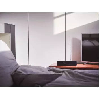 Philips SDV5225/12 vidaus TV antena su reguliuojamu stiprinimu, 1,8 m koaksialinis kabelis, 75 omų, 3G/4G filtras, DVB-T/T2