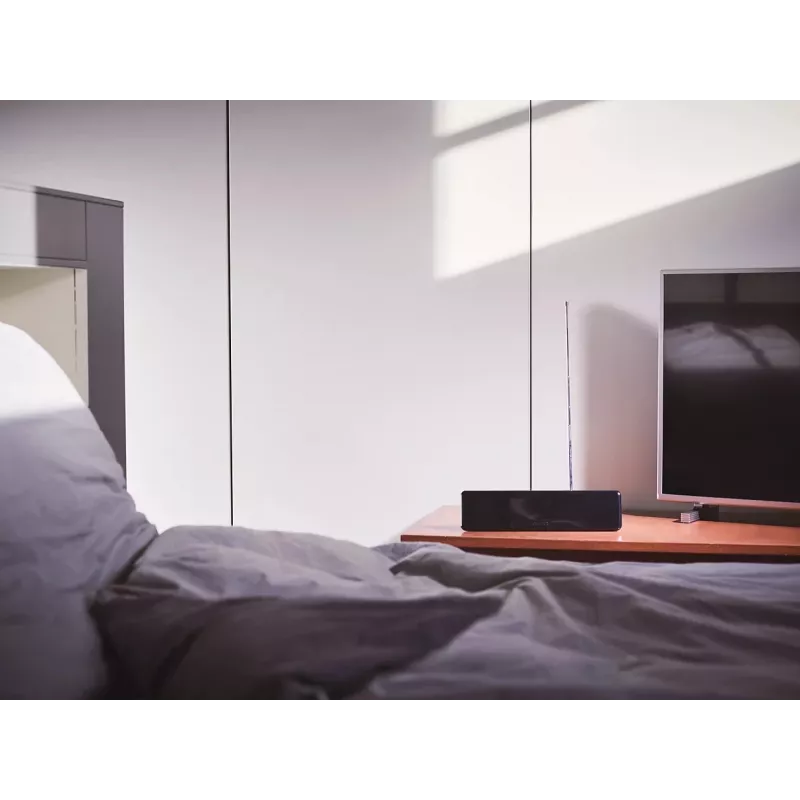 Philips SDV5225/12 vidaus TV antena su reguliuojamu stiprinimu, 1,8 m koaksialinis kabelis, 75 omų, 3G/4G filtras, DVB-T/T2