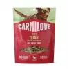 CARNILOVE Dog SOFT Snack Quail su raudonėliu 200 g - bekvapiai minkšti skanėstai suaugusiems šunims