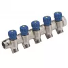 Caleffi 5R serijos termostatinis maišymo vožtuvas 3/4 inch NPT įvadas x 1/2 inch NPT išvadas, bešvinis žalvaris, ASSE 1017