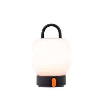 KOODUU įkraunamas stalo šviestuvas LOOME pilkas | 3 pakopų liečiamas reguliatorius, 2200mAh baterija, USB-C, šiltai balta LED