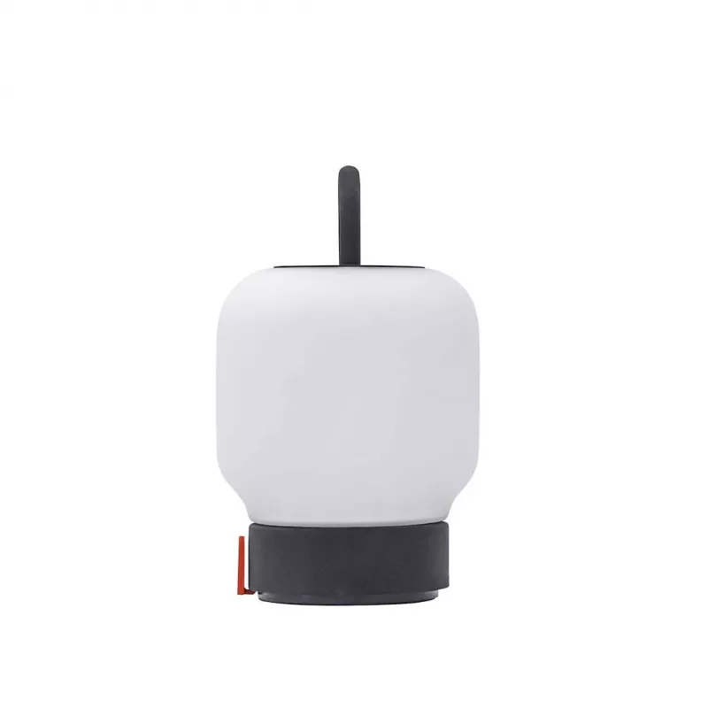 KOODUU įkraunamas stalo šviestuvas LOOME pilkas | 3 pakopų liečiamas reguliatorius, 2200mAh baterija, USB-C, šiltai balta LED
