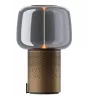 KOODUU Serena Play nešiojama LED lempa su Bluetooth garsiakalbiu, ruda
