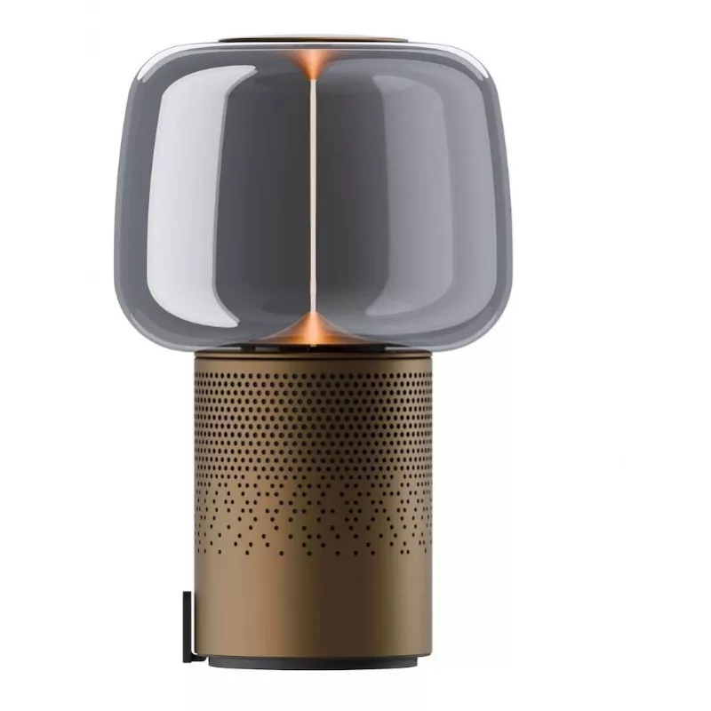 KOODUU Serena Play nešiojama LED lempa su Bluetooth garsiakalbiu, ruda