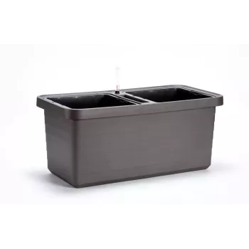 URBALIVE BERBERIS DUO savaiminio laistymo gėlių vazonas 78 x 39 cm pilkas
