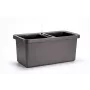 URBALIVE BERBERIS DUO savaiminio laistymo gėlių vazonas 78 x 39 cm pilkas