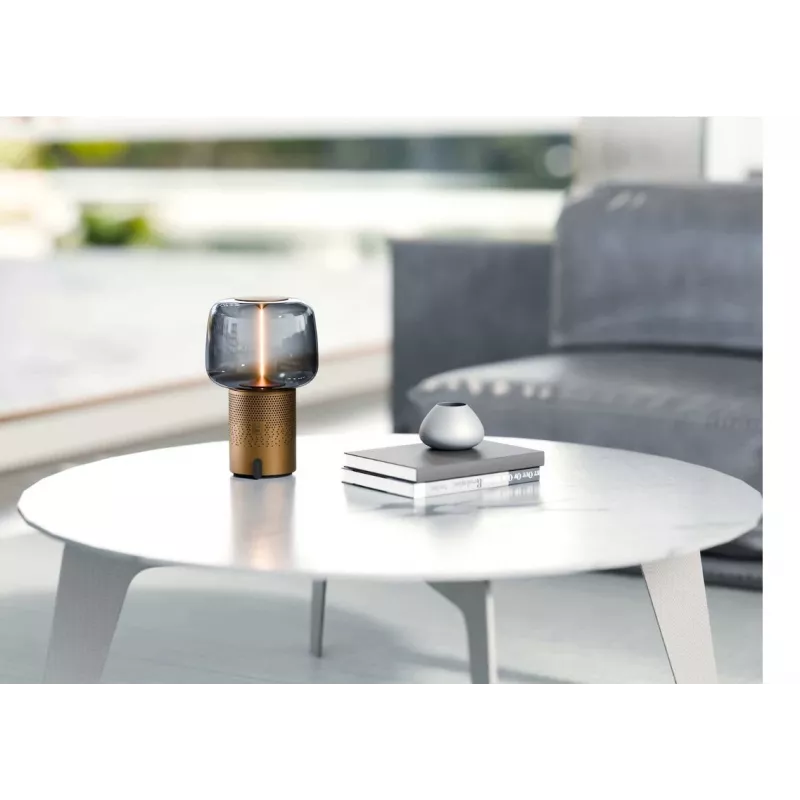 KOODUU Serena Play nešiojama LED lempa su Bluetooth garsiakalbiu, pilka